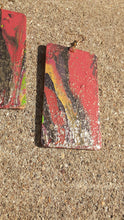 Load image into Gallery viewer, Abstract handpainted Wooden Earrings Kargo Fresh