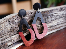 Load image into Gallery viewer, Abstract handpainted Wooden Earrings Kargo Fresh