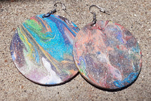 Load image into Gallery viewer, Abstract handpainted Wooden Earrings Kargo Fresh