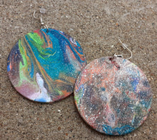 Load image into Gallery viewer, Abstract handpainted Wooden Earrings Kargo Fresh