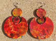 Load image into Gallery viewer, Abstract handpainted Wooden Earrings Kargo Fresh