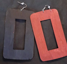 Load image into Gallery viewer, Abstract handpainted Wooden Earrings Kargo Fresh