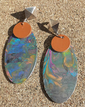 Load image into Gallery viewer, Abstract handpainted Wooden Earrings Kargo Fresh