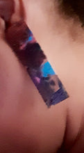 Load image into Gallery viewer, Abstract handpainted wooden Elongated Stud Earrings Kargo Fresh