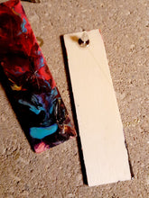 Load image into Gallery viewer, Abstract handpainted wooden Elongated Stud Earrings Kargo Fresh