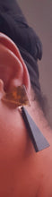 Load image into Gallery viewer, Acrylic and Wood 3D Asymmetric Earrings Kargo Fresh