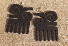 Load image into Gallery viewer, Adinkra Afro Pick Symbol Earrings Kargo Fresh