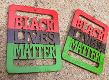 Load image into Gallery viewer, Afrocentric Black Lives Matter Earrings Kargo Fresh