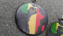 Load image into Gallery viewer, Afrocentric Wooden Black Fist Clip On Earrings Kargo Fresh
