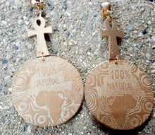 Load image into Gallery viewer, Afrocentric Wooden Handpainted Clip On Earrings Kargo Fresh