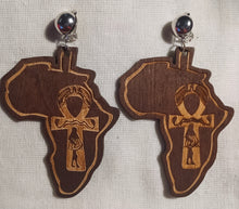 Load image into Gallery viewer, Ankh and  Africa Clip On Earrings Kargo Fresh