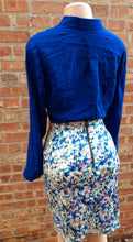 Load image into Gallery viewer, Ann Taylor Silk Blouse and Pencil Skirt Set M/8p Kargo Fresh