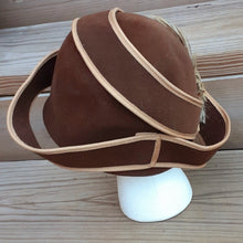 Load image into Gallery viewer, Antique 1950s Era Glam Handmade Wool and Feather Hat Kargo Fresh