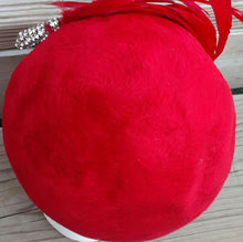 Load image into Gallery viewer, Antique 1950s Era Glam Handmade Wool and Feather Hat Kargo Fresh