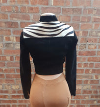 Load image into Gallery viewer, BEBE suede and calf hair Bolero style Jacket XS S Kargo Fresh