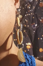 Load image into Gallery viewer, BROWN Handmade chunky acrylic clip on earrings Kargo Fresh