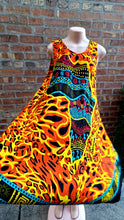 Load image into Gallery viewer, Beautiful Africa Print Midi Kaftan and earrings set Free Size Kargo Fresh