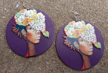 Load image into Gallery viewer, Beautiful Afrocentric Art Print Earrings Kargo Fresh