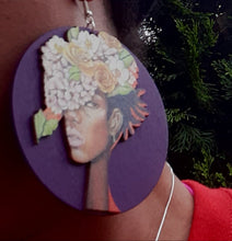 Load image into Gallery viewer, Beautiful Afrocentric Art Print Earrings Kargo Fresh