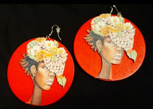 Load image into Gallery viewer, Beautiful Afrocentric Art Print Earrings Kargo Fresh