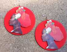 Load image into Gallery viewer, Beautiful Afrocentric Pop Art Print Earrings Kargo Fresh