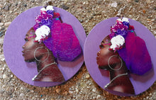 Load image into Gallery viewer, Beautiful Afrocentric Pop Art Print Earrings Kargo Fresh