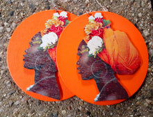 Load image into Gallery viewer, Beautiful Afrocentric Pop Art Print Earrings Kargo Fresh