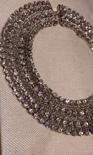 Load image into Gallery viewer, Beautiful Extra Large Rhinestone Bib Necklace and clip on studs Kargo Fresh
