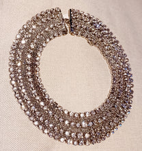 Load image into Gallery viewer, Beautiful Extra Large Rhinestone Bib Necklace and clip on studs Kargo Fresh