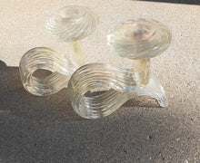 Load image into Gallery viewer, Beautiful Pair of Vintage Seguso for Vetri d'arte Art Glass Candle Holders Kargo Fresh