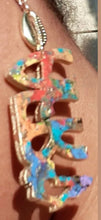 Load image into Gallery viewer, Beautiful handpainted handmade Abstract art Afro Statement clip of Earrings Kargo Fresh