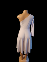 Load image into Gallery viewer, Beautiful off the shoulder midi flare dress small Kargo Fresh