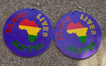 Load image into Gallery viewer, Black Lives Matter Earrings Kargo Fresh