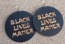 Load image into Gallery viewer, Black Lives Matter Earrings Kargo Fresh