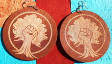 Load image into Gallery viewer, Black Power Fist Afrocentric Earrings Kargo Fresh