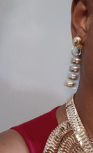 Load image into Gallery viewer, Cascading chain necklace and clip on earrings set Kargo Fresh