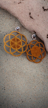 Load image into Gallery viewer, Chakra flower of life Clip on Earrings Kargo Fresh