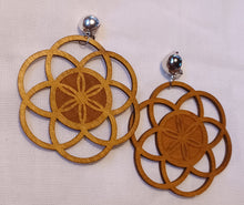 Load image into Gallery viewer, Chakra flower of life Clip on Earrings Kargo Fresh