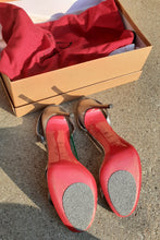 Load image into Gallery viewer, Christian Louboutin Anna 120 Silver Mettalic Heels 38.5 Kargo Fresh