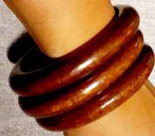 Load image into Gallery viewer, Chunky Wooden Bangle Set Kargo Fresh
