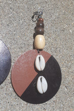 Load image into Gallery viewer, Chunky handmade Natural Wood Clip On Earrings Kargo Fresh