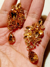 Load image into Gallery viewer, Chunky rhinestone cluster clip on earrings Kargo Fresh