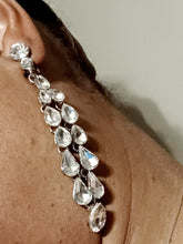 Load image into Gallery viewer, Chunky rhinestone cluster clip on earrings Kargo Fresh