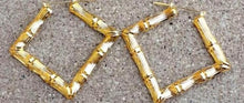 Load image into Gallery viewer, Classic Square Bamboo Earrings Kargo Fresh