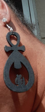 Load image into Gallery viewer, Classic Wooden Ankh Earrings Kargo Fresh