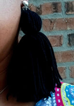 Load image into Gallery viewer, Clip On Extra Large Handmade Yarn Tassel Earrings Kargo Fresh