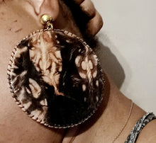 Load image into Gallery viewer, Clip on African Leather Tribal Earrings Kargo Fresh