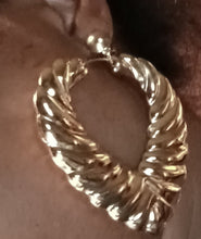 Load image into Gallery viewer, Clip on Bamboo Hoop Earrings Kargo Fresh