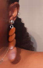 Load image into Gallery viewer, Clip on Boho Wooden Hoop Earrings Kargo Fresh