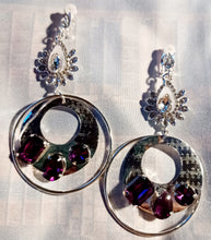 Load image into Gallery viewer, Clip on rhinestone hoops Kargo Fresh